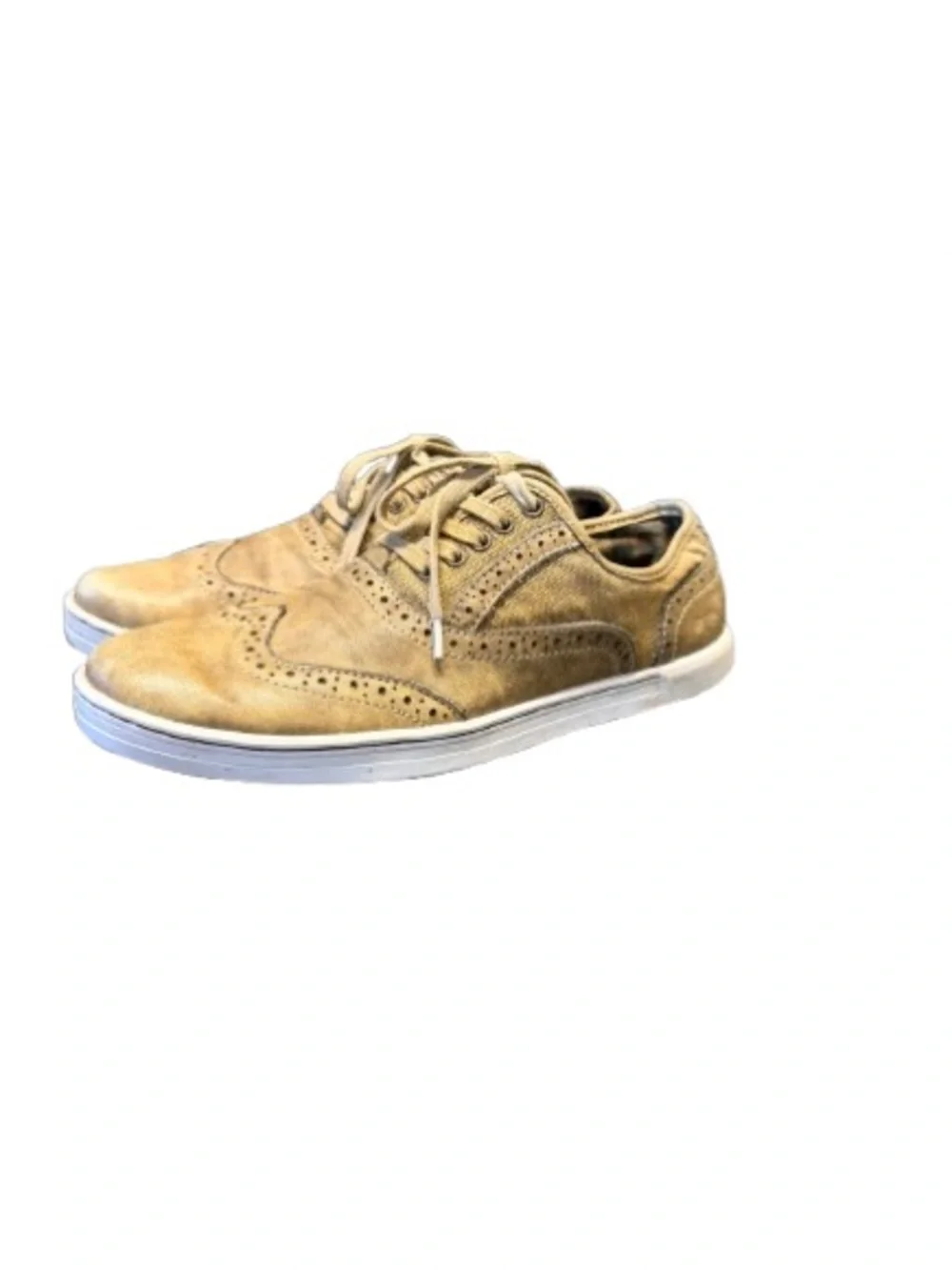 Bed Stu Men’s Distressed Leather Wingtip Oxford Sneakers Brogue Size Unknown